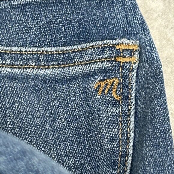 Madewell Size 25 10” High Rise Skinny Dewitt Wash Edition Button Front MA981 - Picture 8 of 13